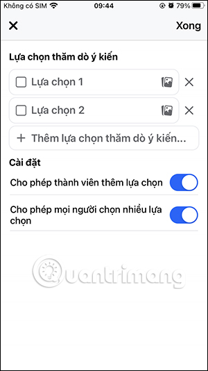 images 4 of Instructions on creating a poll in a Facebook group.