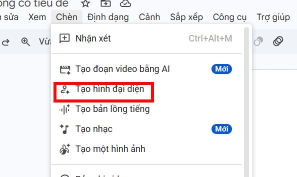 images 1 of Instructions on creating a presentation avatar video on Google Vids