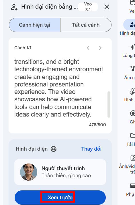 images 12 of Instructions on creating a presentation avatar video on Google Vids