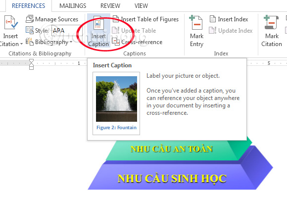 images 1 of Instructions on creating a table of contents automatically in Word.
