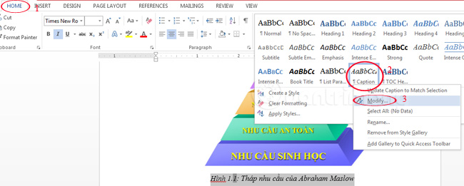 images 5 of Instructions on creating a table of contents automatically in Word.