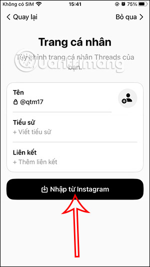 Instructions on creating a Threads account, Meta's newest social network. Picture 4