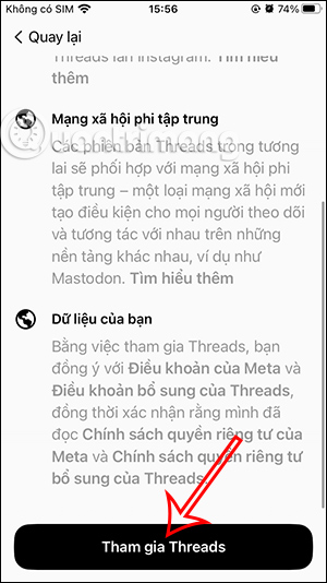 Instructions on creating a Threads account, Meta's newest social network. Picture 9