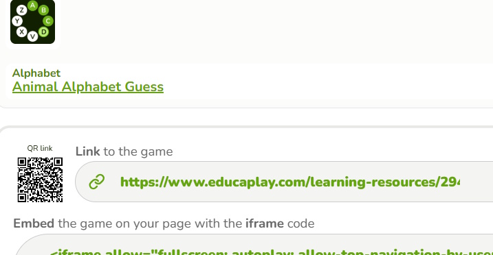 images 11 of Instructions on creating a word guessing game on Educaplay