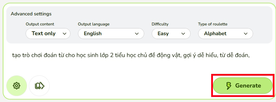 images 6 of Instructions on creating a word guessing game on Educaplay