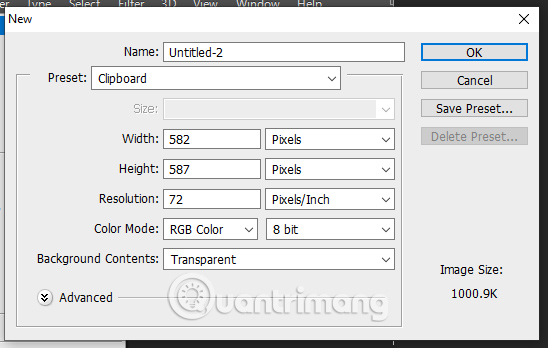 Instructions on creating and saving files in Photoshop CS6 Picture 2