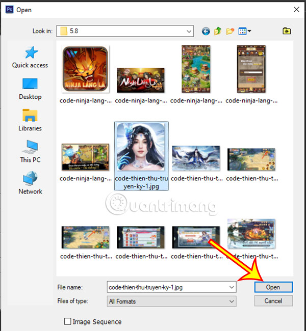 Instructions on creating and saving files in Photoshop CS6 Picture 4