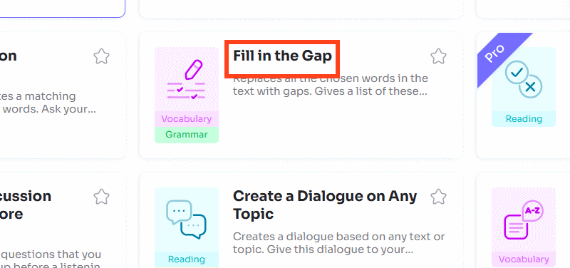 Picture 1 of Instructions on creating fill-in-the-blank exercises on Twee