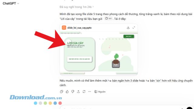 images 7 of Instructions on creating presentation slides on ChatGPT