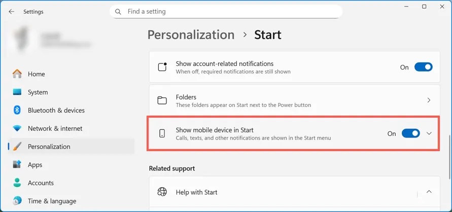 Instructions on disabling the split Start menu in Windows 11 Picture 3