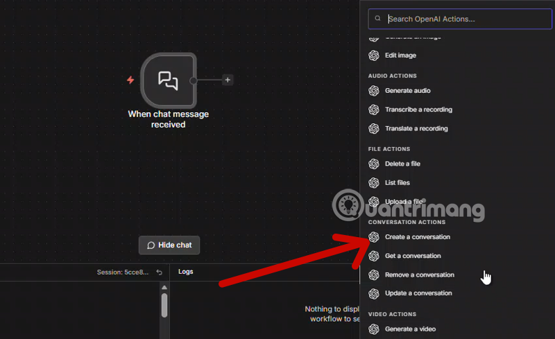 Instructions on how to add and use OpenAI Nodes in n8n Picture 4