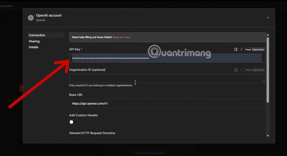 Instructions on how to add and use OpenAI Nodes in n8n Picture 6
