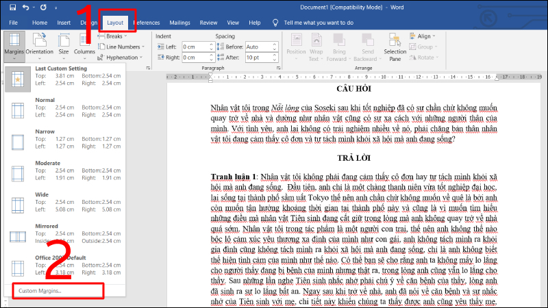Instructions on how to align margins in Word in the most detailed way Picture 3