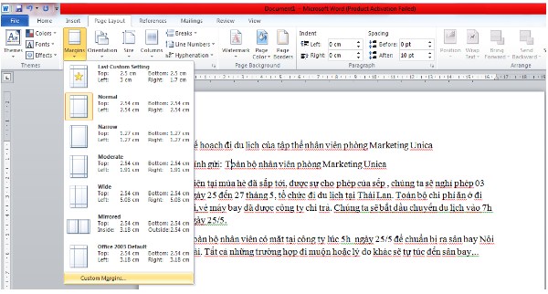 Instructions on how to align margins in Word in the most detailed way Picture 5