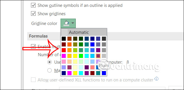 Instructions on how to change border color in Excel Picture 11