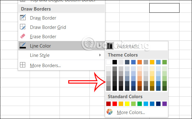 Instructions on how to change border color in Excel - TipsMake.com