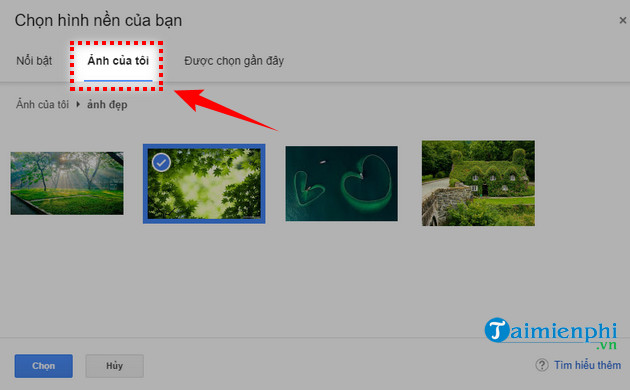 Picture 4 of Instructions on how to change the Gmail background image on a computer.