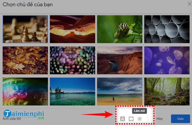 Picture 6 of Instructions on how to change the Gmail background image on a computer.