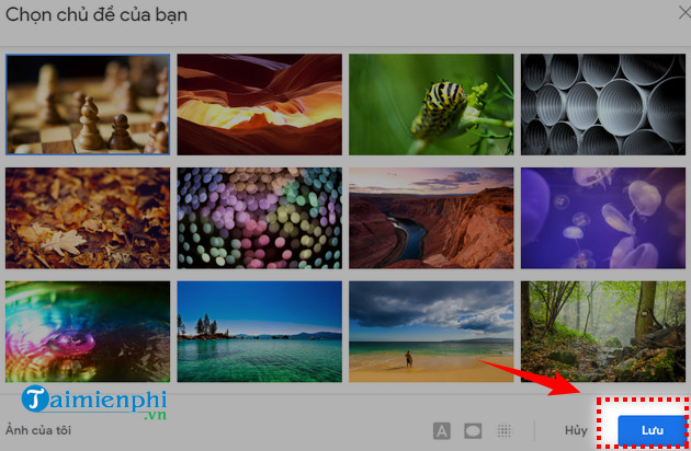 Picture 8 of Instructions on how to change the Gmail background image on a computer.