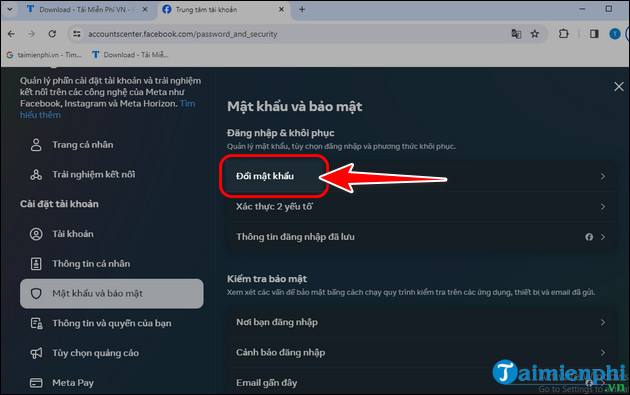 Picture 2 of Instructions on how to change your Facebook password on a computer or phone.