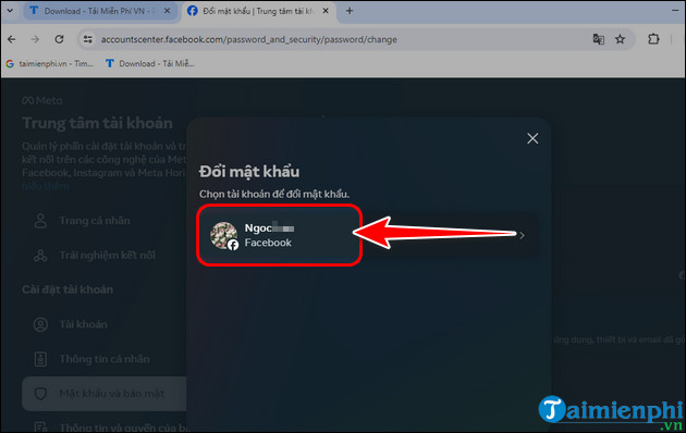 Picture 3 of Instructions on how to change your Facebook password on a computer or phone.