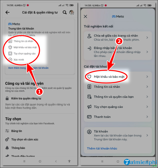 Picture 6 of Instructions on how to change your Facebook password on a computer or phone.