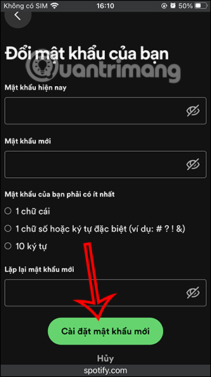 images 5 of Instructions on how to change your Spotify password