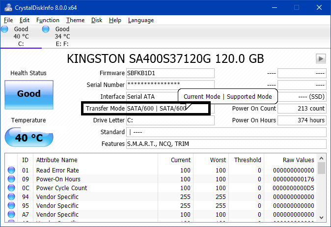 Instructions on how to check which SATA HDD slot the hard drive supports? Picture 5