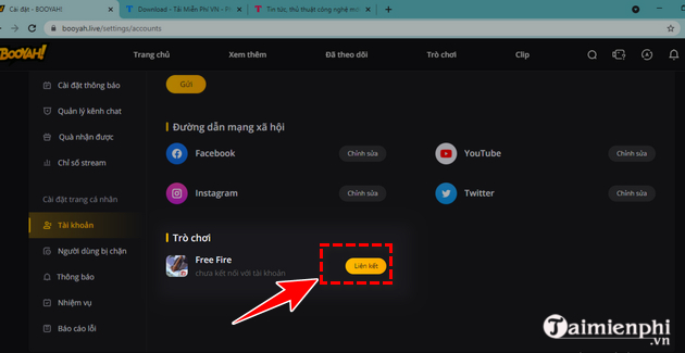 Picture 4 of Instructions on how to connect your Free Fire account to BOOYAH! Live