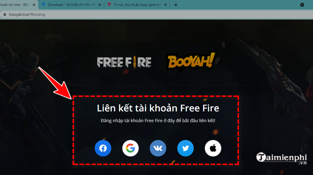 Picture 5 of Instructions on how to connect your Free Fire account to BOOYAH! Live