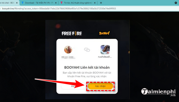 Picture 6 of Instructions on how to connect your Free Fire account to BOOYAH! Live