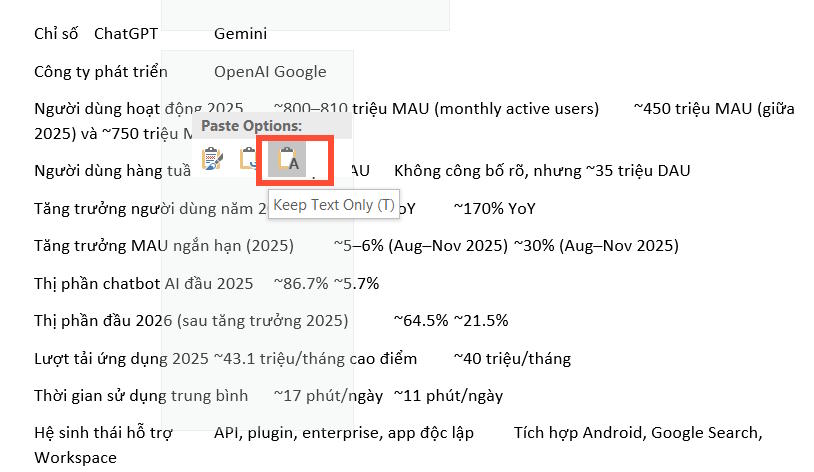 Instructions on how to copy from ChatGPT to Word without formatting errors. Picture 2