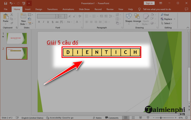 images 11 of Instructions on how to create a crossword puzzle in PowerPoint with effects.