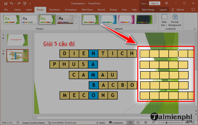 images 13 of Instructions on how to create a crossword puzzle in PowerPoint with effects.