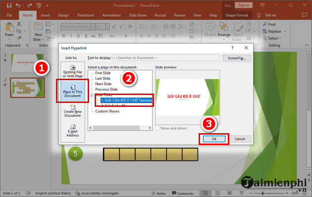 images 19 of Instructions on how to create a crossword puzzle in PowerPoint with effects.