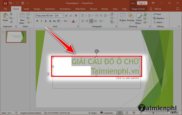 images 4 of Instructions on how to create a crossword puzzle in PowerPoint with effects.