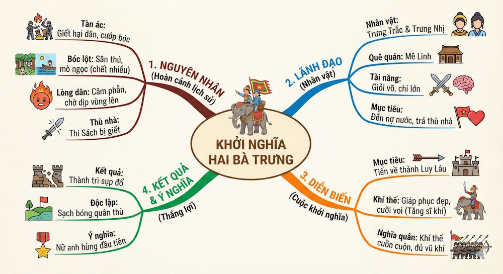 Instructions on creating a mind map for a lesson using Gemini. Picture 4
