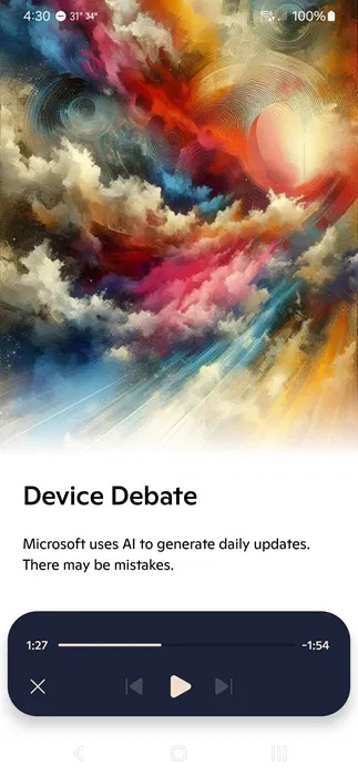 A guide on how to create a personalized podcast with Copilot Podcasts. Picture 4