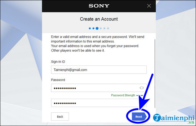 Instructions on how to create a PlayStation Network US, ASIA account Picture 3