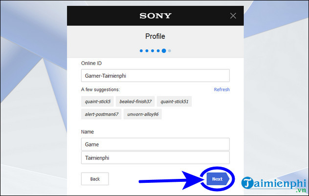 Instructions on how to create a PlayStation Network US, ASIA account Picture 5