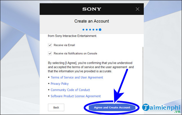 Instructions on how to create a PlayStation Network US, ASIA account Picture 6