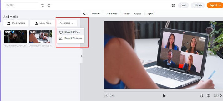 Instructions on how to create attractive presentation videos with just Webcam Recorder Picture 4