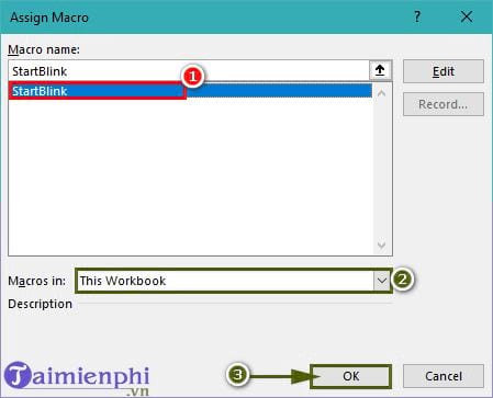 Instructions on how to create flashing text in Excel Picture 5