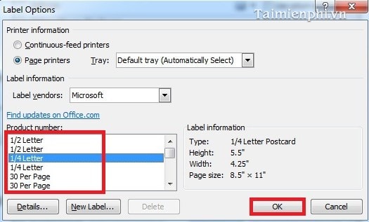Instructions on how to create Labels, mailing labels in Word 2010 Picture 5