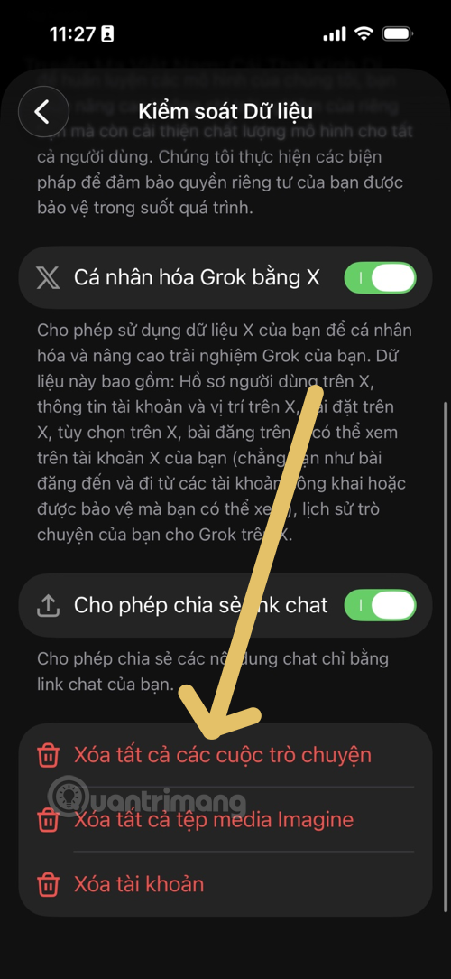 Grok chat history deletion guide Picture 4