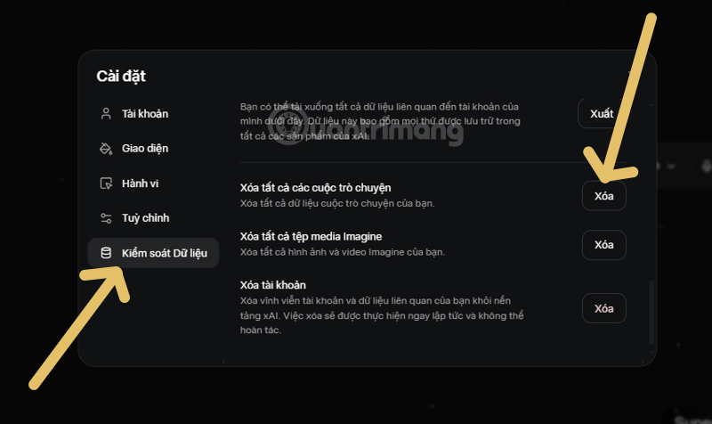 Grok chat history deletion guide Picture 7