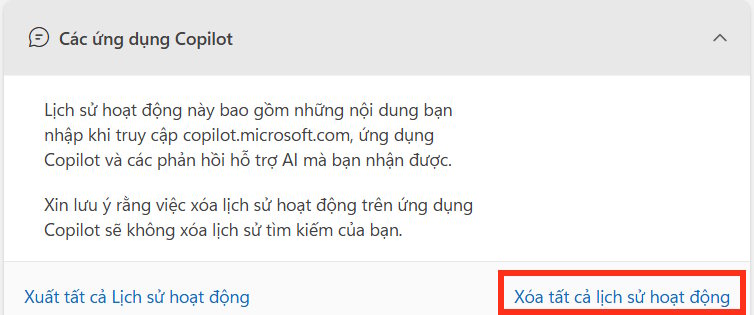 Instructions on how to delete Copilot history in Edge Windows Picture 2