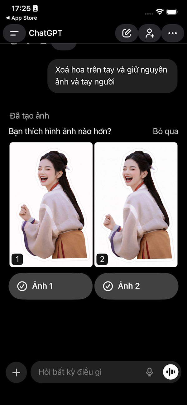Instructions on removing objects from photos using ChatGPT Picture 4