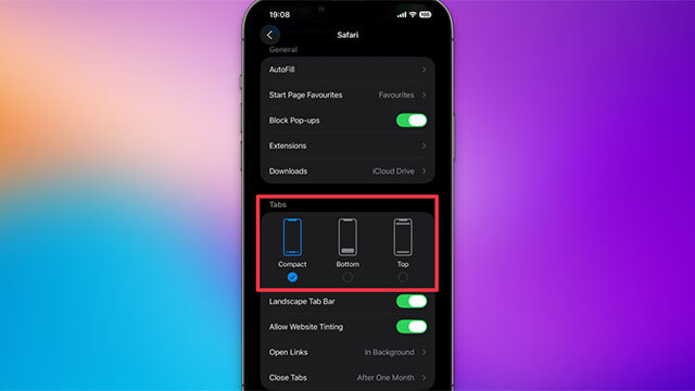 images 3 of Instructions on how to disable Liquid Glass in iOS 26 on iPhone