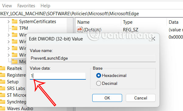 Picture 10 of Instructions on how to disable Microsoft Edge on Windows